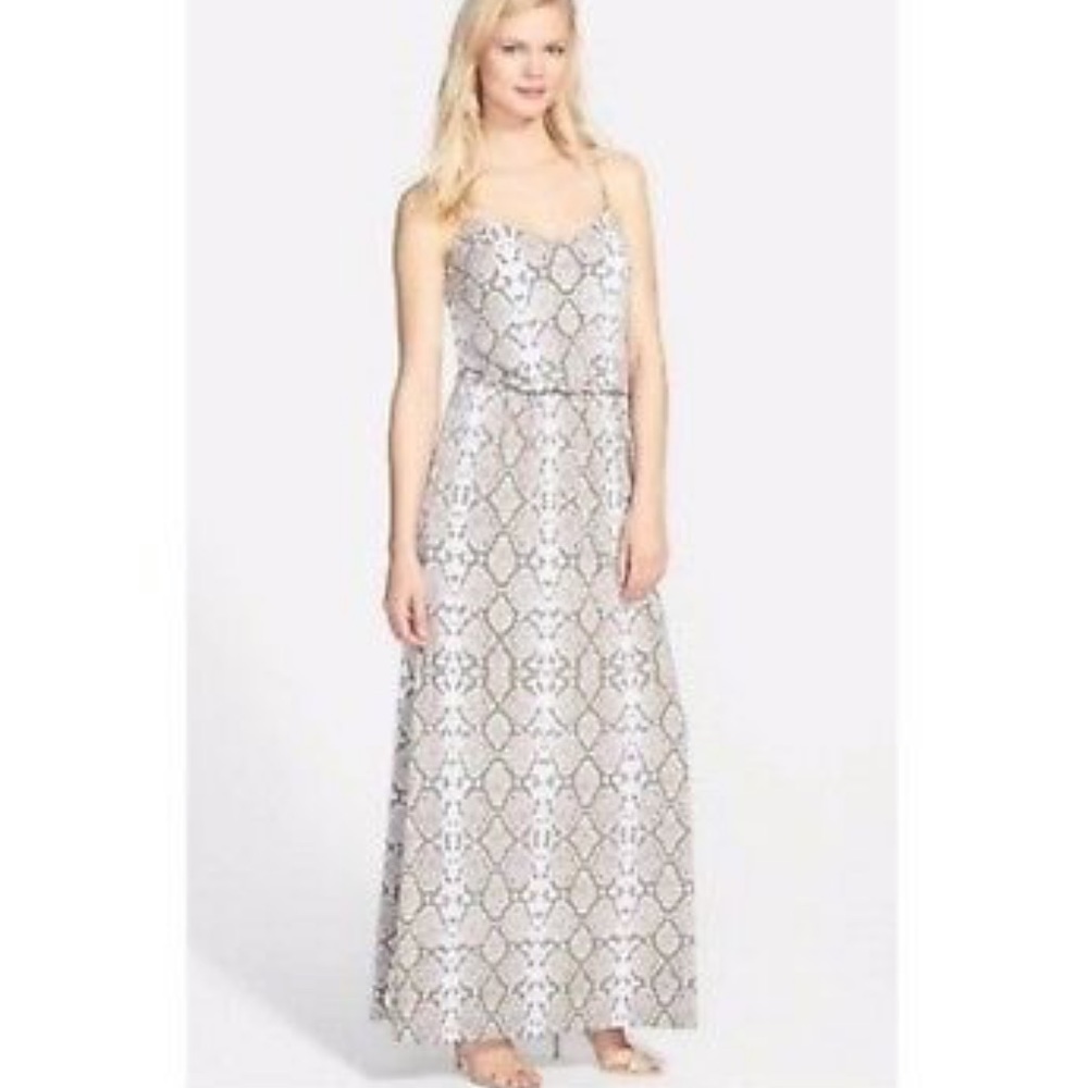 NWOT Vince Camuto Snakeskin Maxi Dress